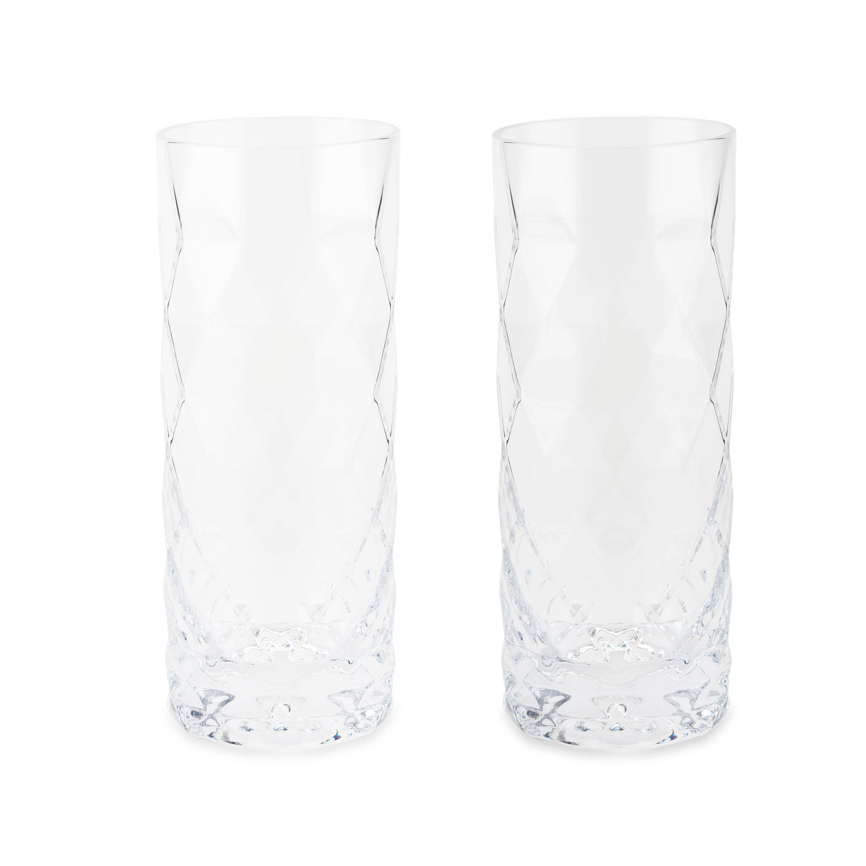 Gem Crystal Highball Glasses, Set of 2