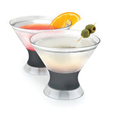 Martini FREEZE Cooling Cup in Gray, Set of 2