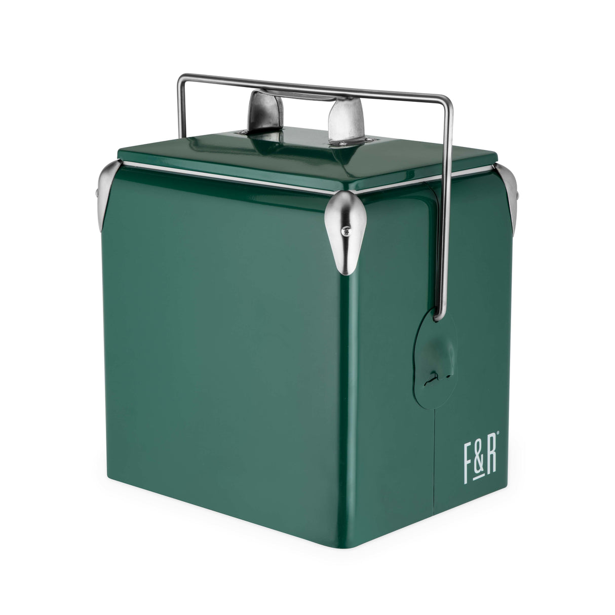 Vintage Metal Cooler in Green