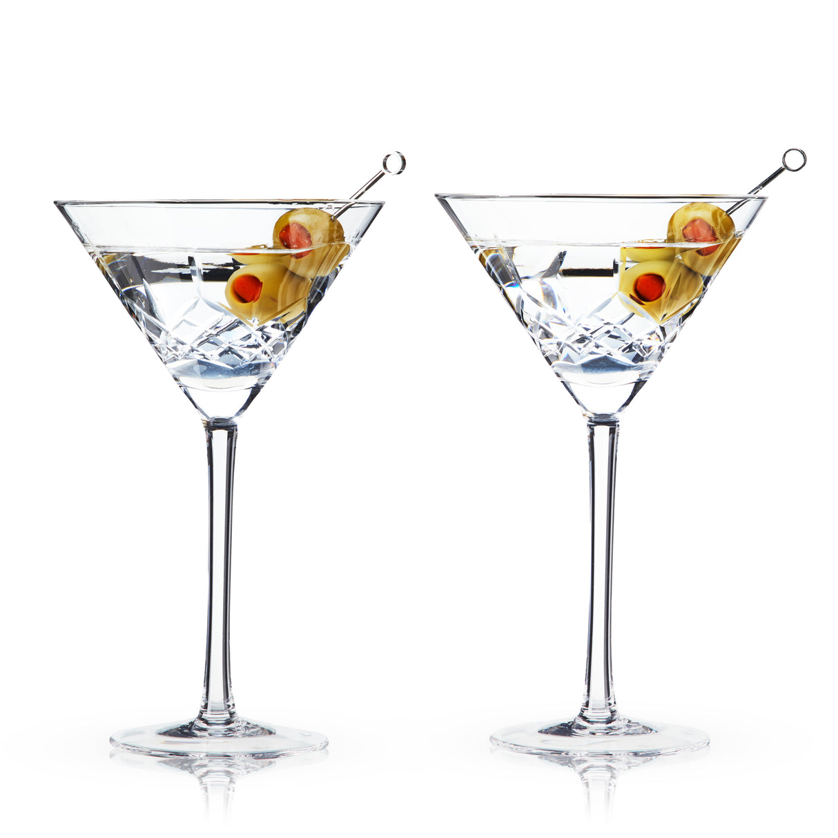 Admiral Crystal Martini Glasses, Set of 2