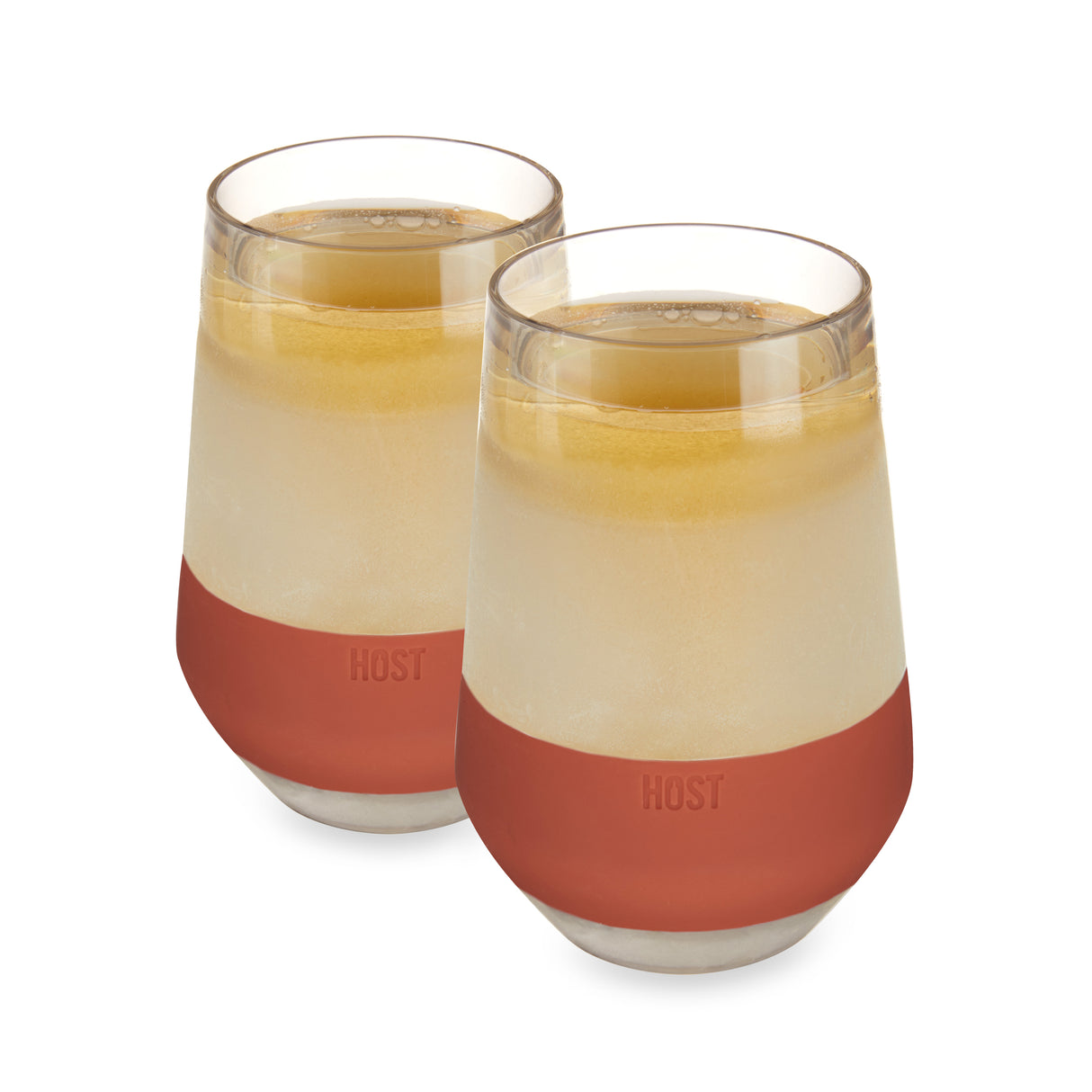 Wine FREEZE XL Cooling Cup in Terra Cotta, Set of 2