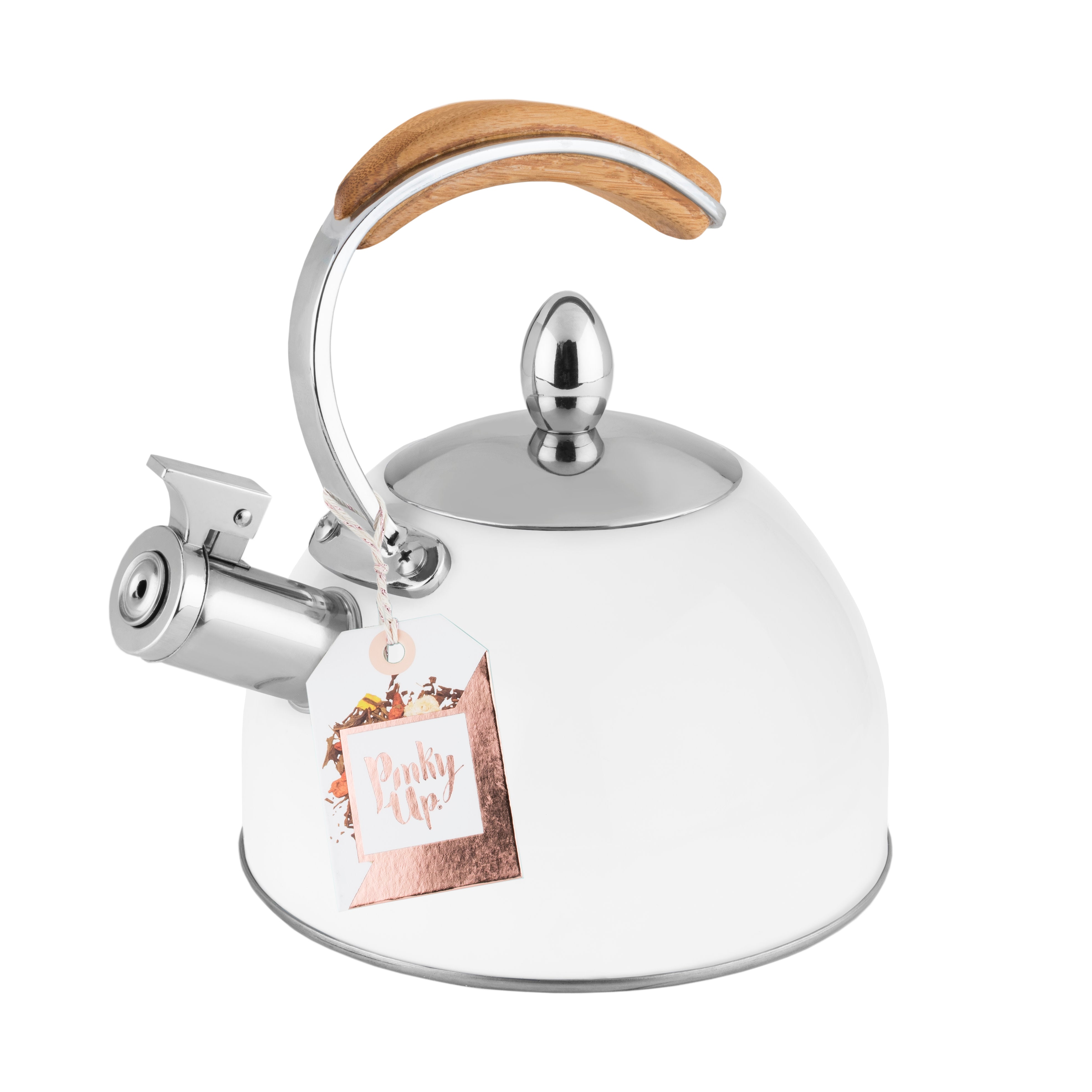 Presley Tea Kettle in White - Thumbnail 5