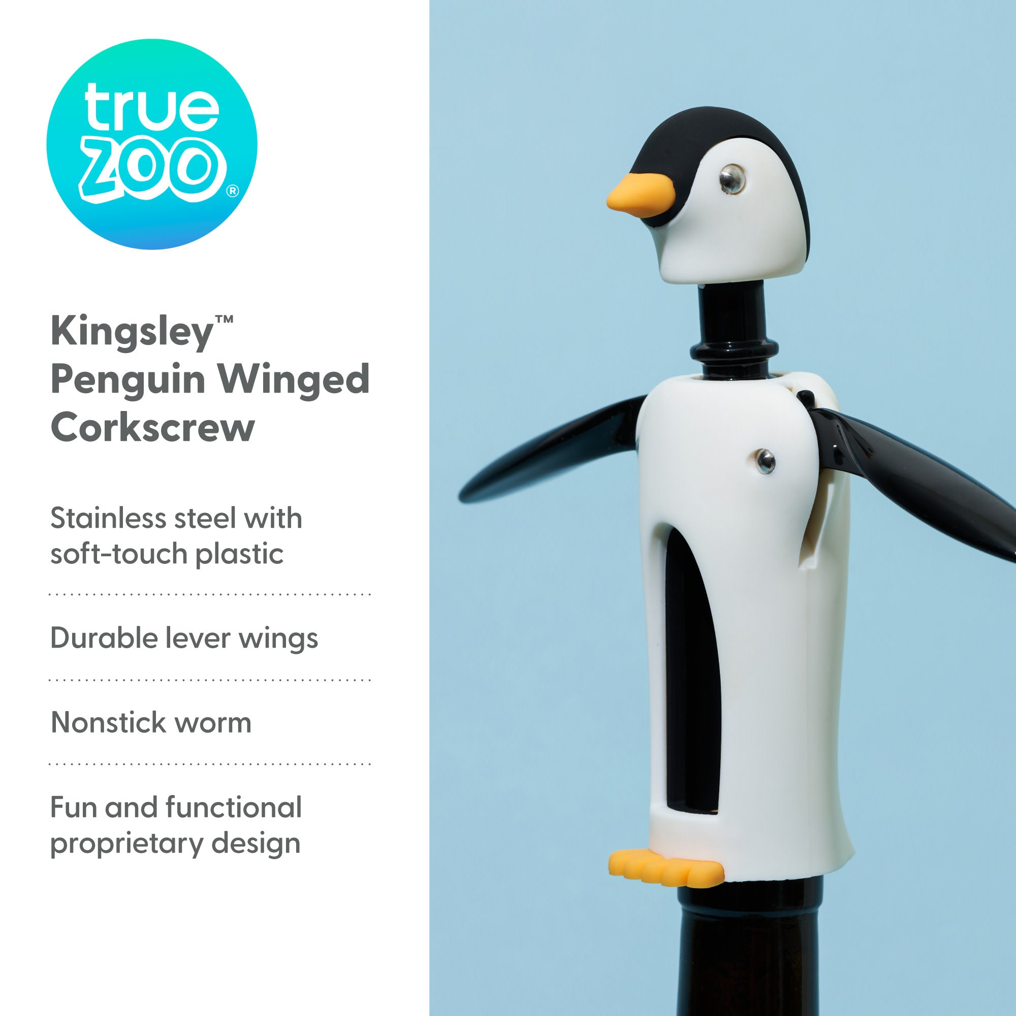 TrueZoo Kingsley Penguin Corkscrew - Thumbnail 3