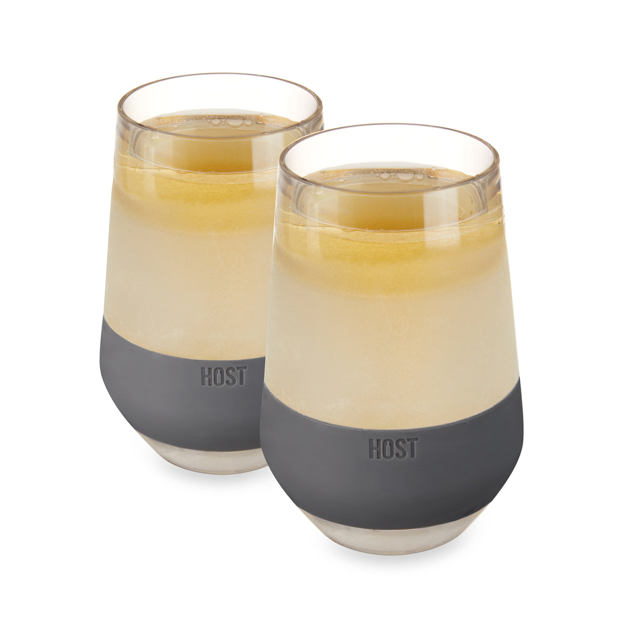 Wine FREEZE XL Cooling Cup in Gray, Set of 2