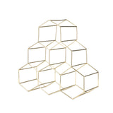 Geo Countertop 6-Bottle Wine Rack in Gold