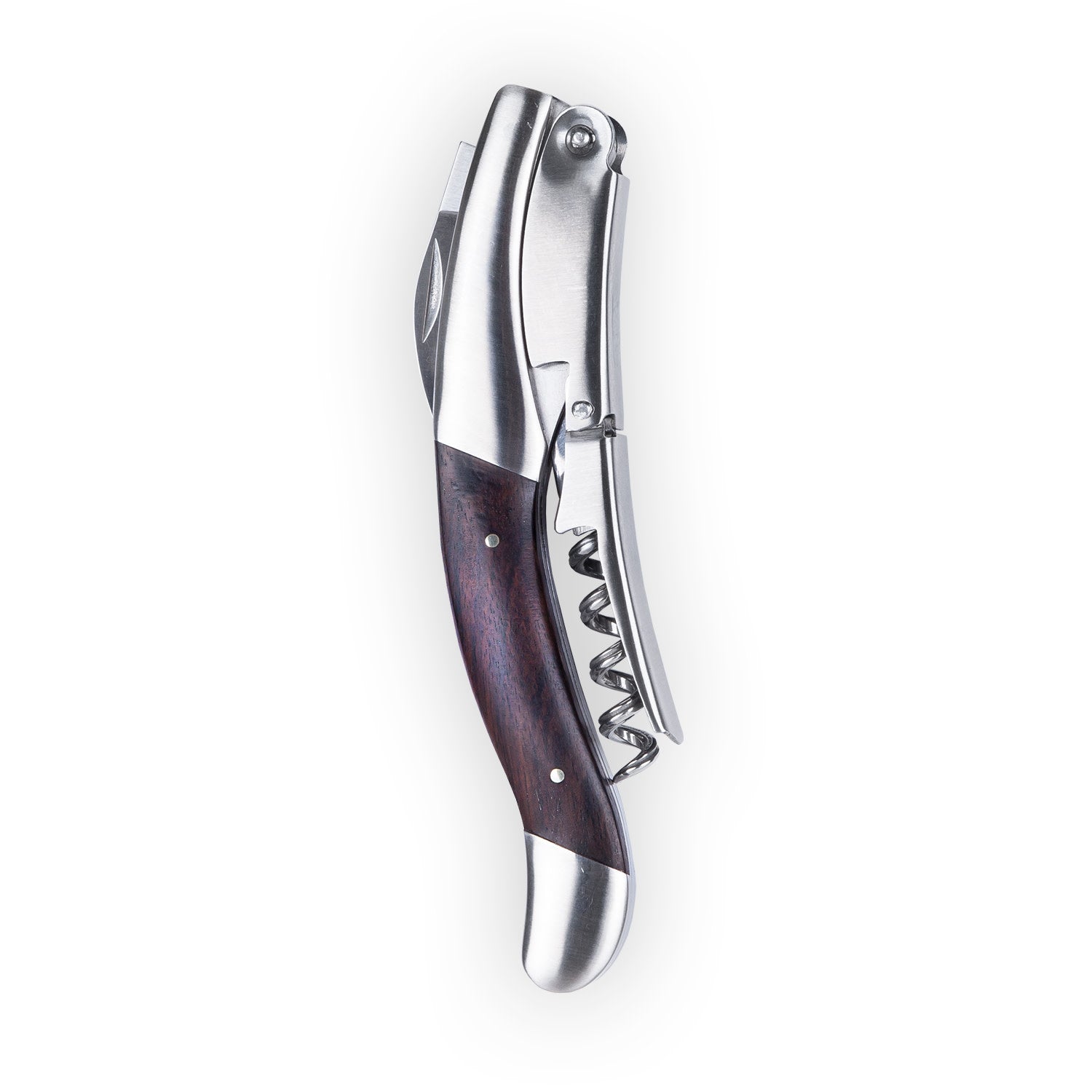 Admiral Heavyweight Corkscrew with Ebony Wood Handle - Thumbnail 5