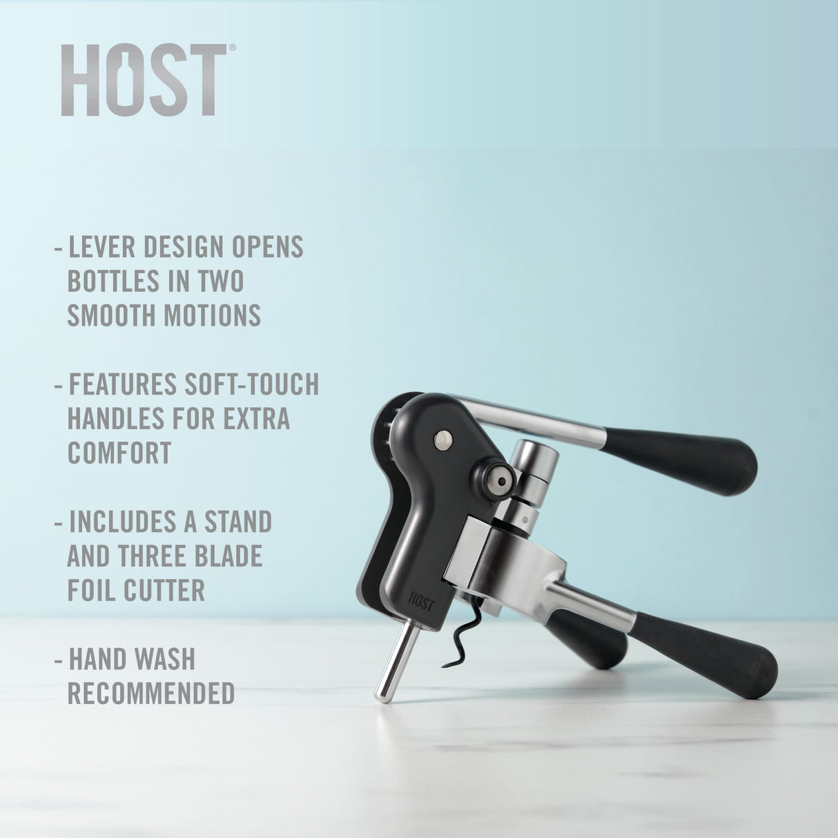 Lever Corkscrew Set