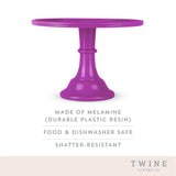 Melamine Cake Stand in Fuchsia