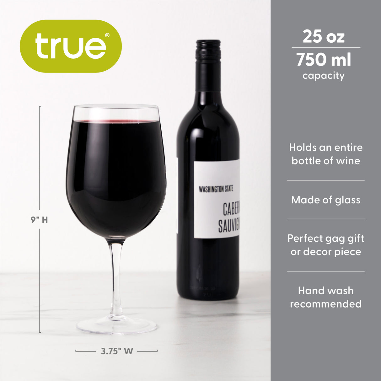 Big Swig 750 ml Whole Bottle Wine Glass