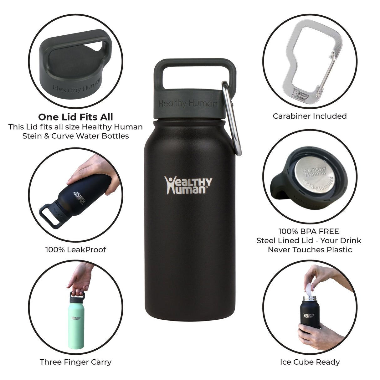 The Stein Water Bottle in Pink, 16 oz