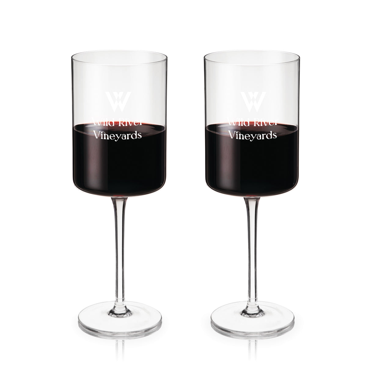 Laurel Crystal Red Wine Glasses, Set of 2