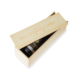 Holiday Spirit Single Bottle Paulownia Wood Wine Box