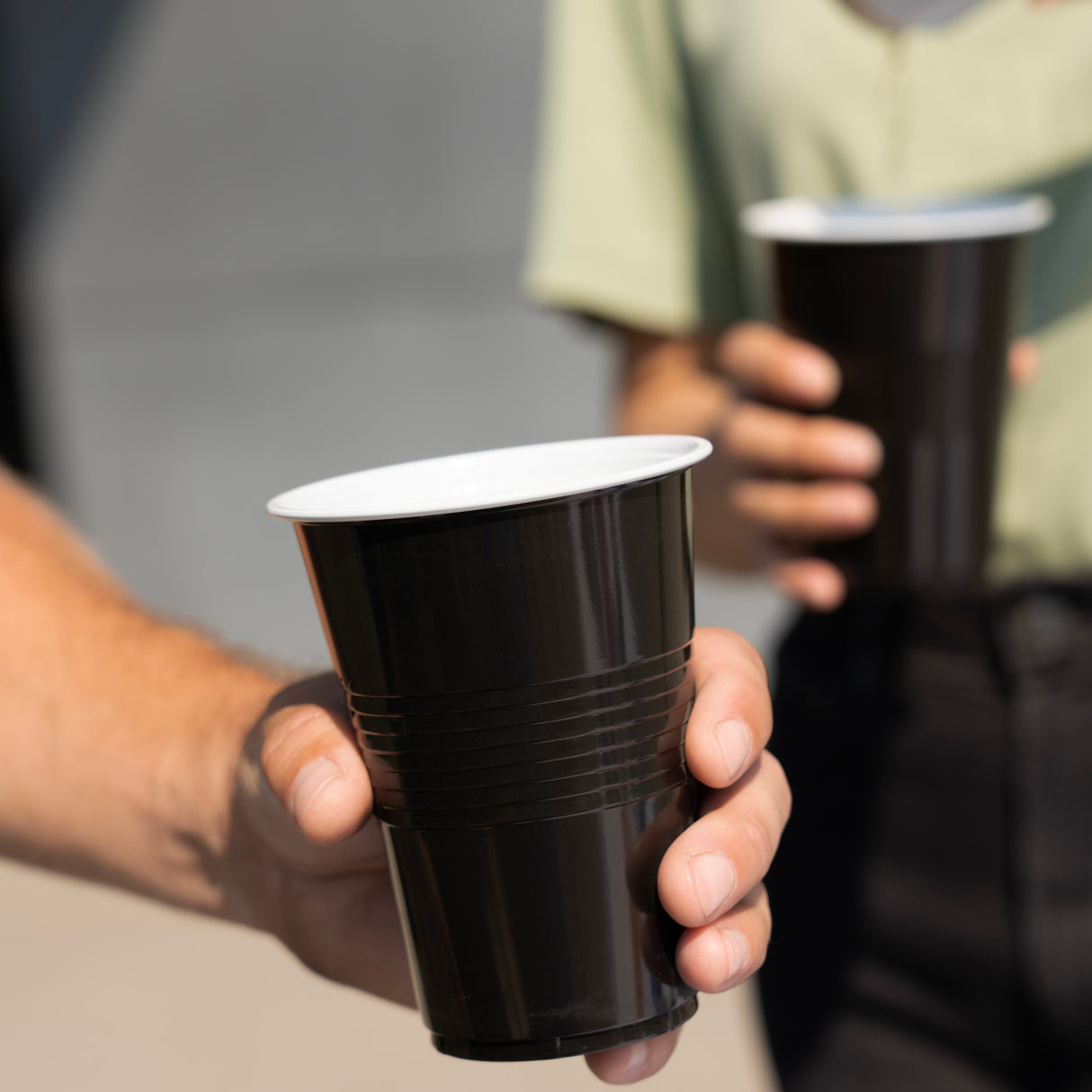 Party 16 oz Plastic Cups in Black, 50ct