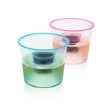 Party 4 oz Plastic Bomber Cups in Assorted Neon, 20ct