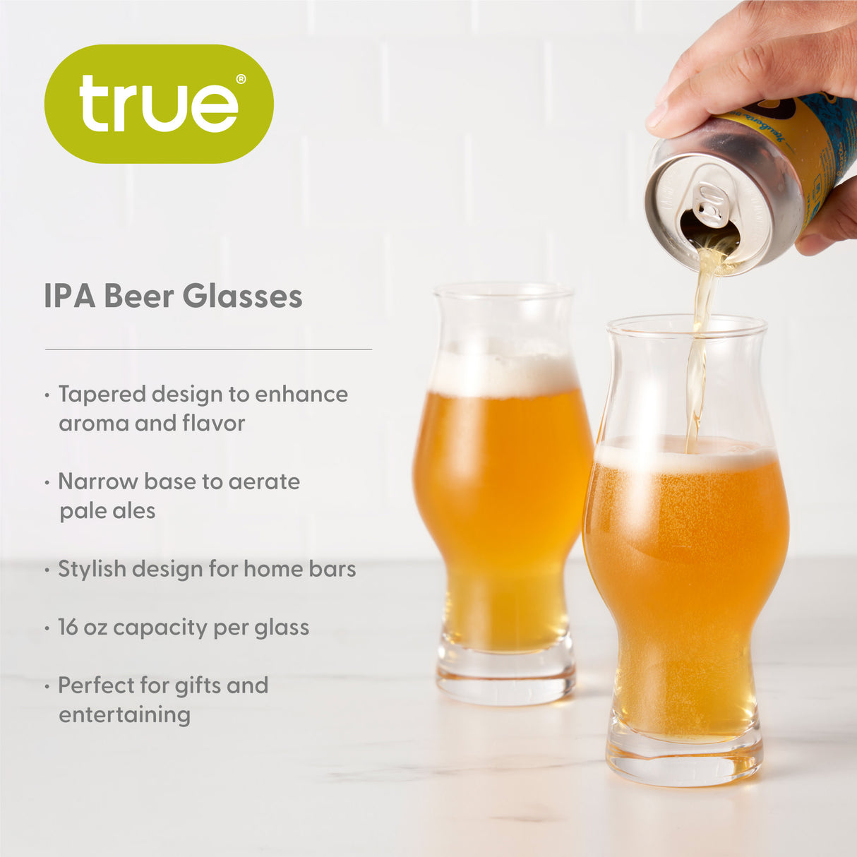 IPA Beer Glass, Set of 4