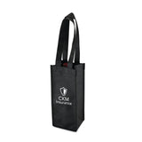 1-Bottle Non-Woven Tote in Black