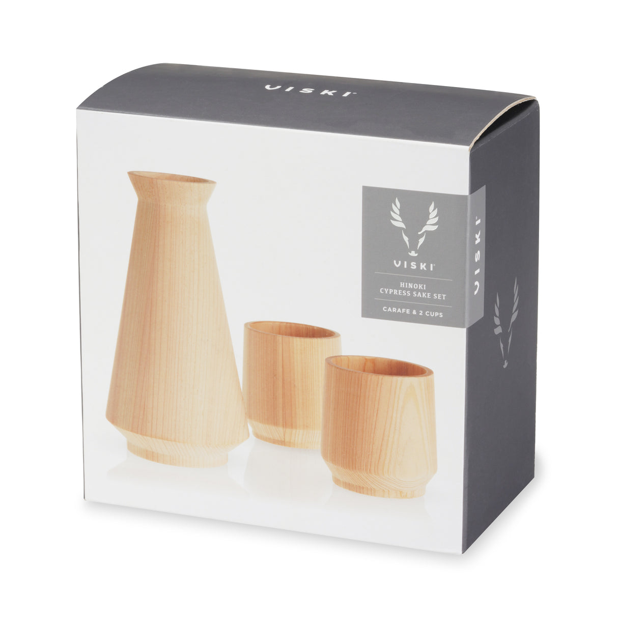 3-Piece Hinoki Cypress Sake Set