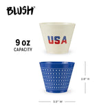 USA Frosted Cups, Set of 12