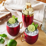 Moscow Mule Mug & Shaker Gift Set in Red