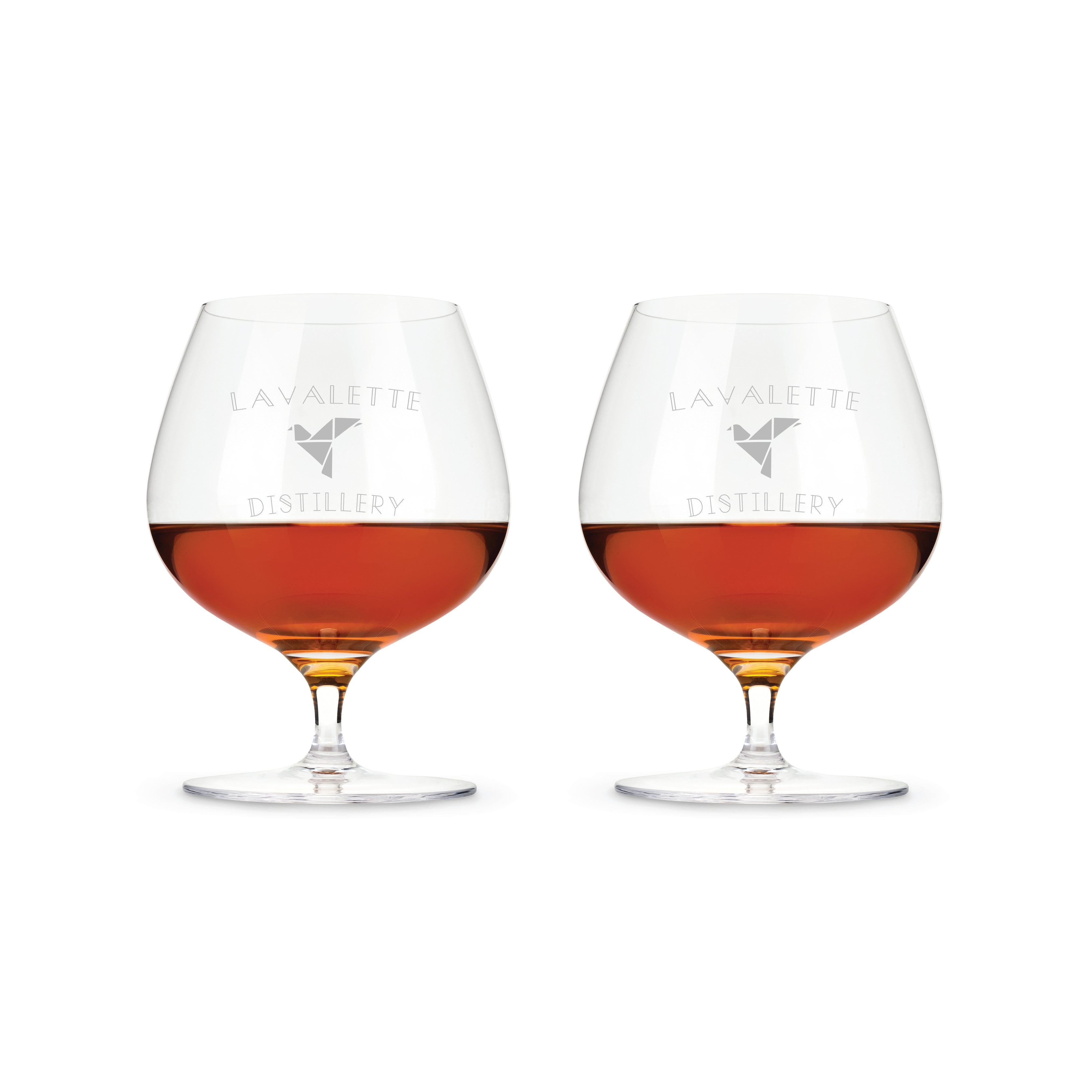 Viski Raye Crystal Wingback Brandy Glasses
