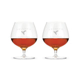 Raye Crystal Wingback Brandy Glasses, Set of 2