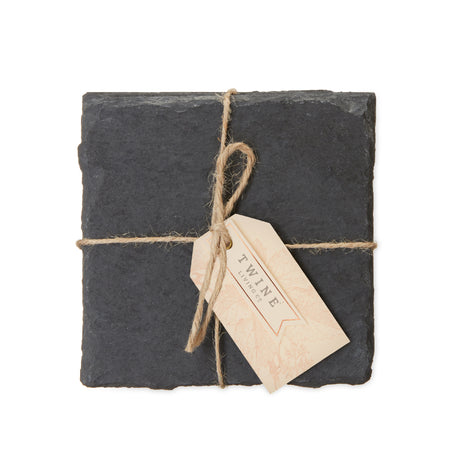 Square Slate Coasters, Set of 4