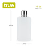 Rogue 10 oz Plastic Flask in White