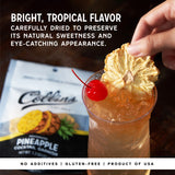 Dehydrated Pineapple Cocktail Garnish, 1.3 oz