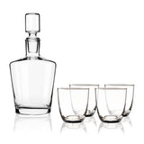 Liquor 36 oz Decanter Set with 11 oz Tumblers, Set of 5