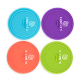 Dome Silicone Wine Glass Cover in Assorted Colors, Set of 4