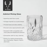 Admiral Crystal Mixing Glass