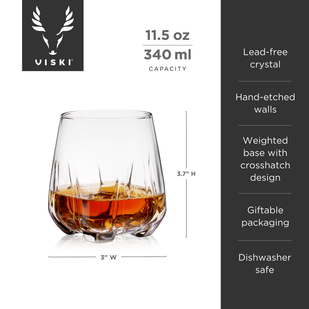 Apollo Crystal Whiskey Tumbler