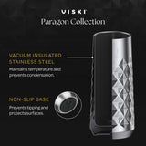 Paragon Stainless Steel Champagne Flute in Obsidian