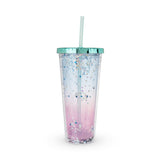 Glam Double Walled Tumbler in Mermaid Glitter