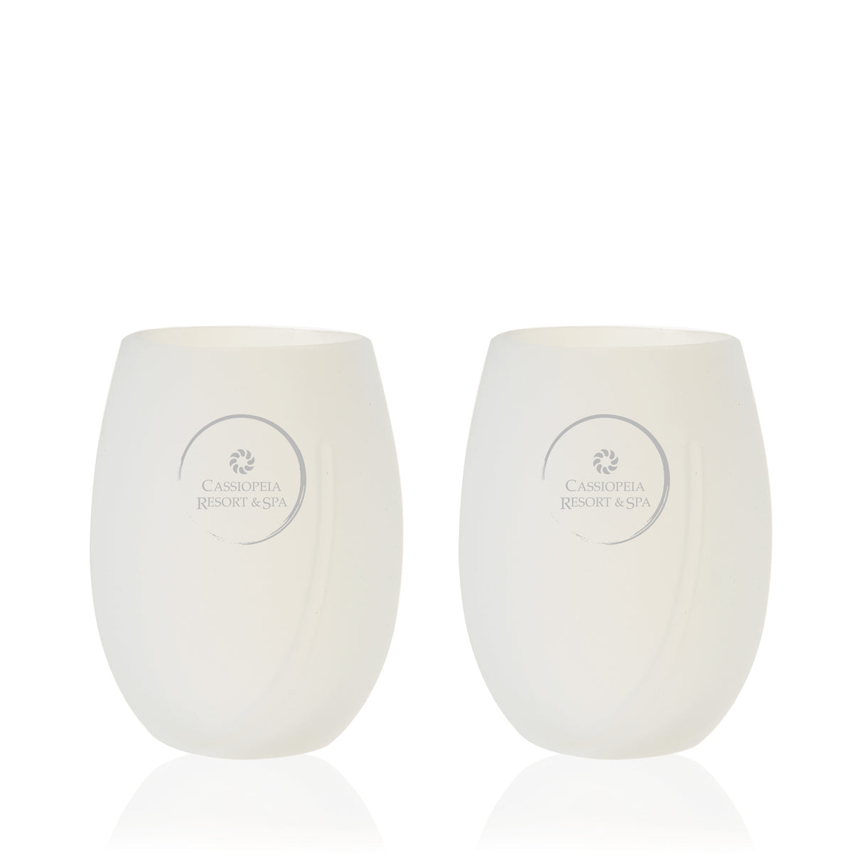 Flexi Aerating Silicone Wine Cups in White, Set of 2