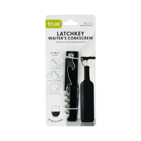 Latchkey Waiter’s Corkscrew in Black