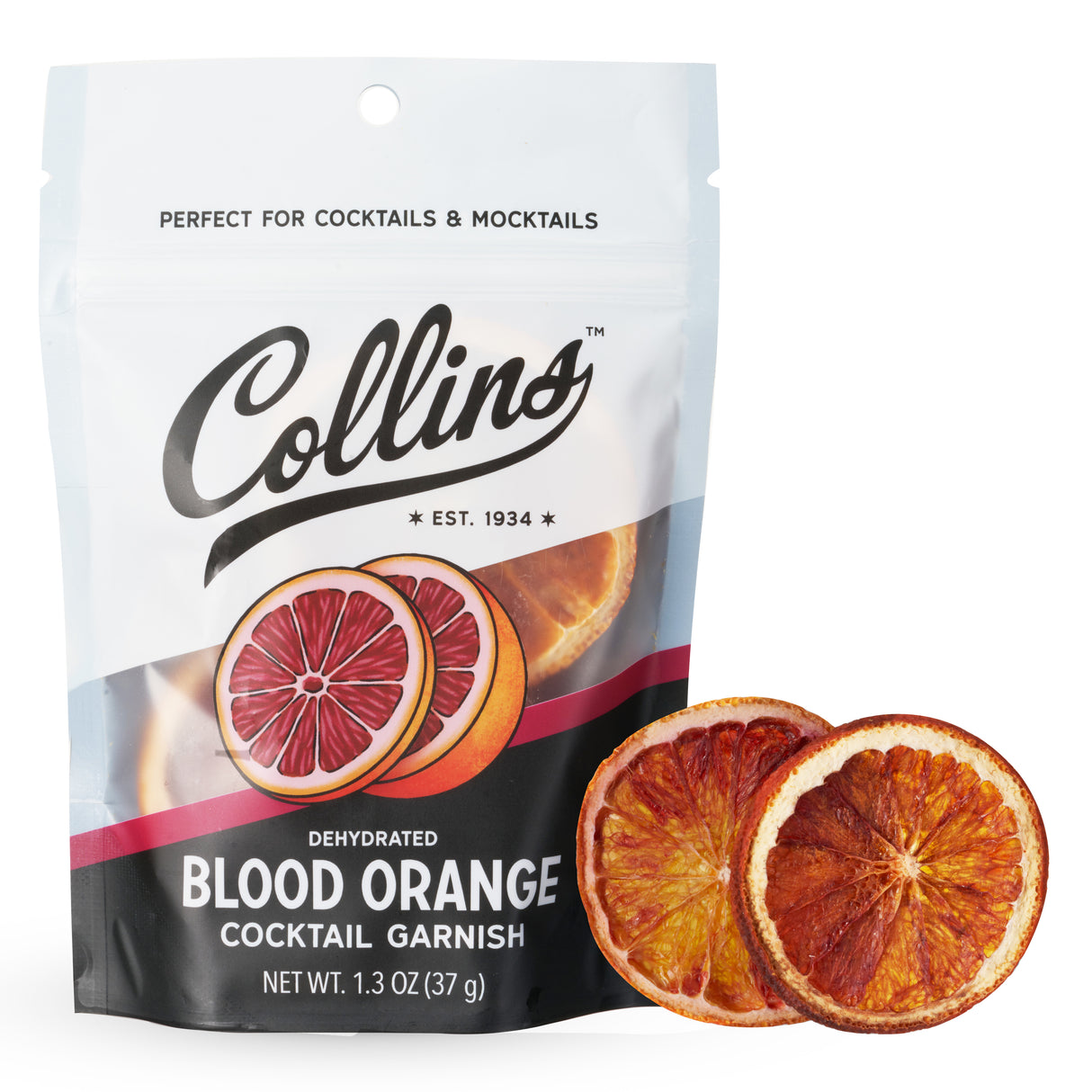 Dehydrated Blood Orange Cocktail Garnish, 1.3 oz