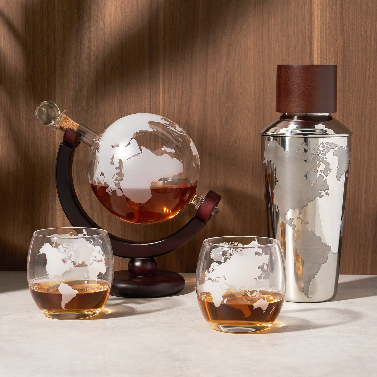 Globe Cocktail Shaker in Stainless Steel