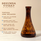 Segunda Vida Tortuga Recycled Wine Decanter