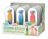 TrueZoo Corkatoo Double-Hinged Corkscrew in Assorted Ombre