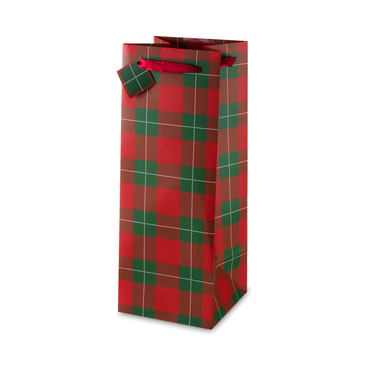 Christmas Plaid 1.5L Bottle Bag