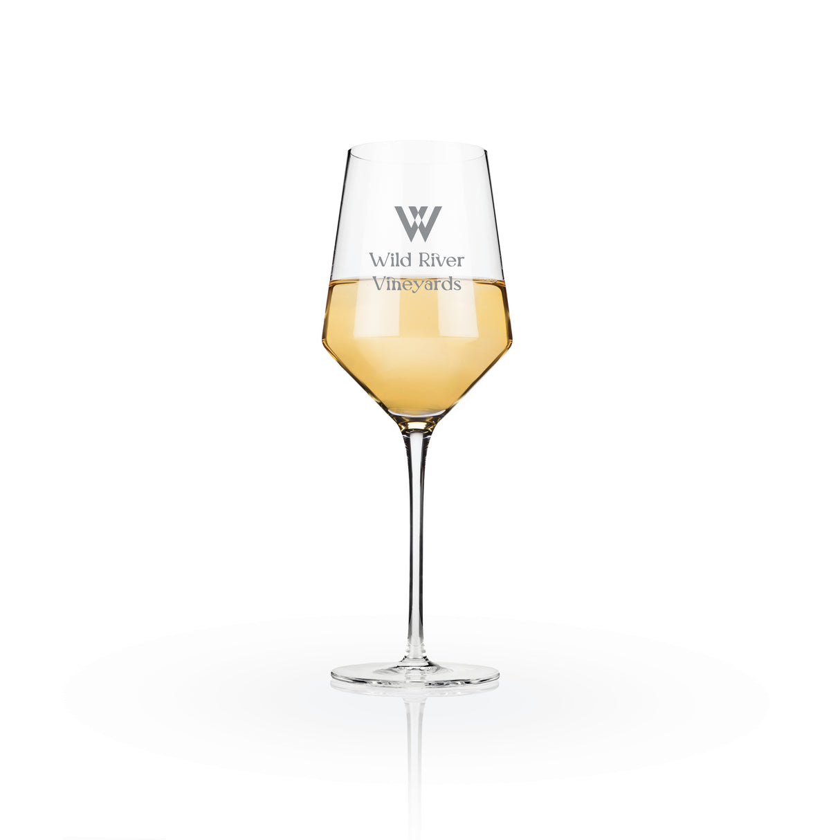 Raye Crystal Angled Chardonnay Glasses, Set of 2