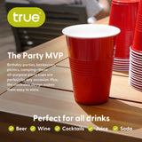 Party 16 oz Plastic Cups in Red, 50ct