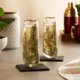 Woodland Stemless Champagne Flutes, Set of 2