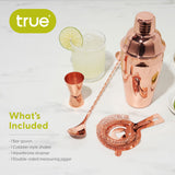 4-Piece Mixologist Barware Set in Copper