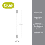 Trident Bar Spoon in Stainless Steel