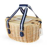 Central Park Willow Picnic Basket Set for Four