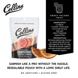 Dehydrated Grapefruit Cocktail Garnish, 1.3 oz