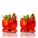 Mercury Crystal Rocks Glasses, Set of 2