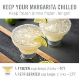 Margarita FREEZE Cooling Cup in Green, Set of 2